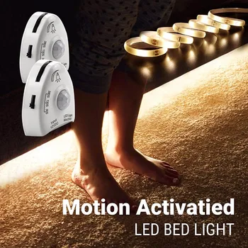 

Motion Activated Night Light Under Bed LED Strip Light Kit, Motion Sensor Navigation Light for Your Midnight ST46