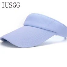 Новинка, модные женские шапки для взрослых, пустая верхняя Солнцезащитная шляпа, Летний стиль, регулируемая хлопковая Повседневная бейсбольная кепка, однотонная Милая Солнцезащитная шляпа