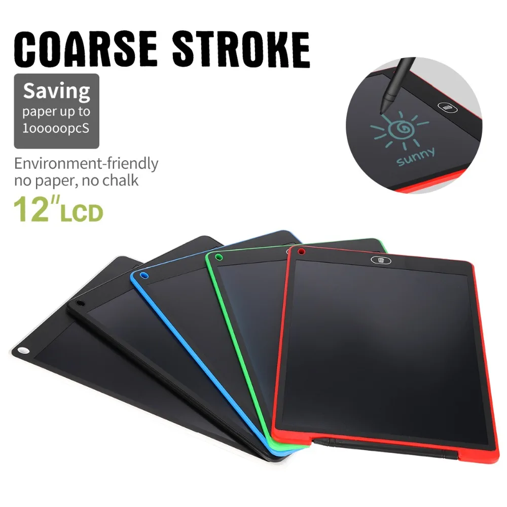 

Ultra-thin 12''Digital LCD Writing Tablet support Graphic Drawing Tablets Electronic Handwriting Pad Paint Board Notepad Child
