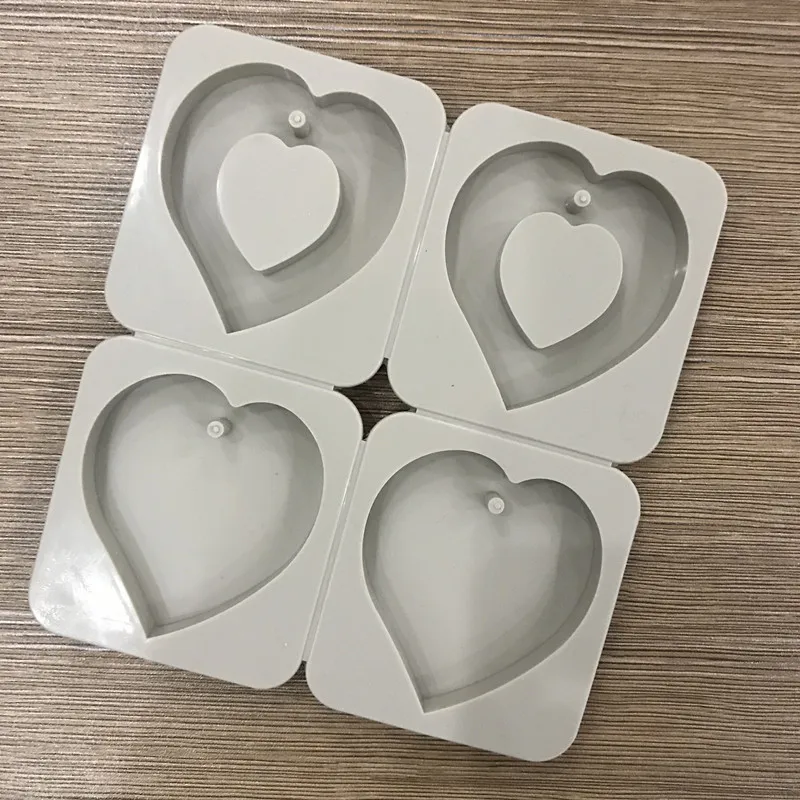 

4 Lian 2 groups of love silicone mold, handmade soap mold fragrance mould