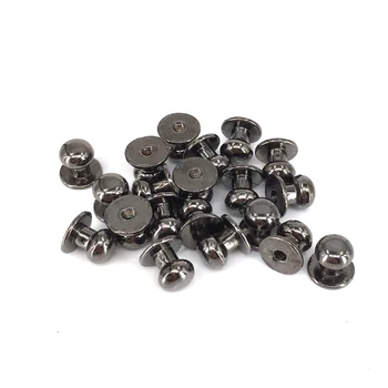 

20PCS 10*11mm Wooden Jewelry Box Round Base Single Hole Metal Pull Handle Knob Black