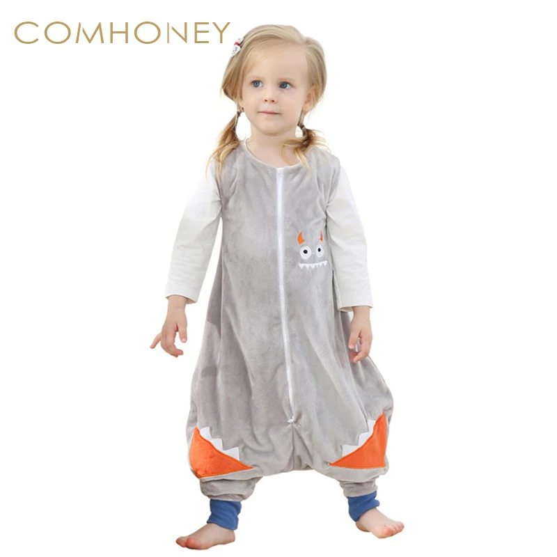 Baby Sleeping Bag Blanket Sleeper 1 6T Autumn Winter Children Jumpsuit