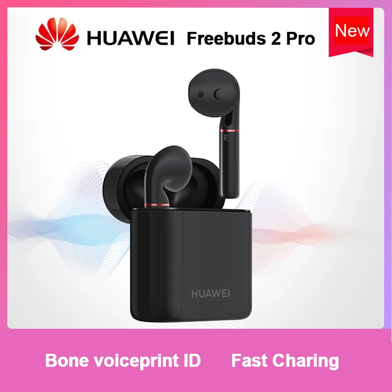 Оригинальные беспроводные наушники huawei Bluetooth FreeBuds 2 Pro, гарнитура без рук, Bone Voiceprint ID, водонепроницаемые наушники для huawei Mate20 P20