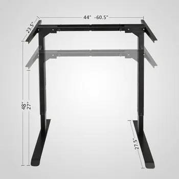 

NEW Electric Height Adjustable Standing Desk Frame Dual Motor and Memory Control Large Commercial