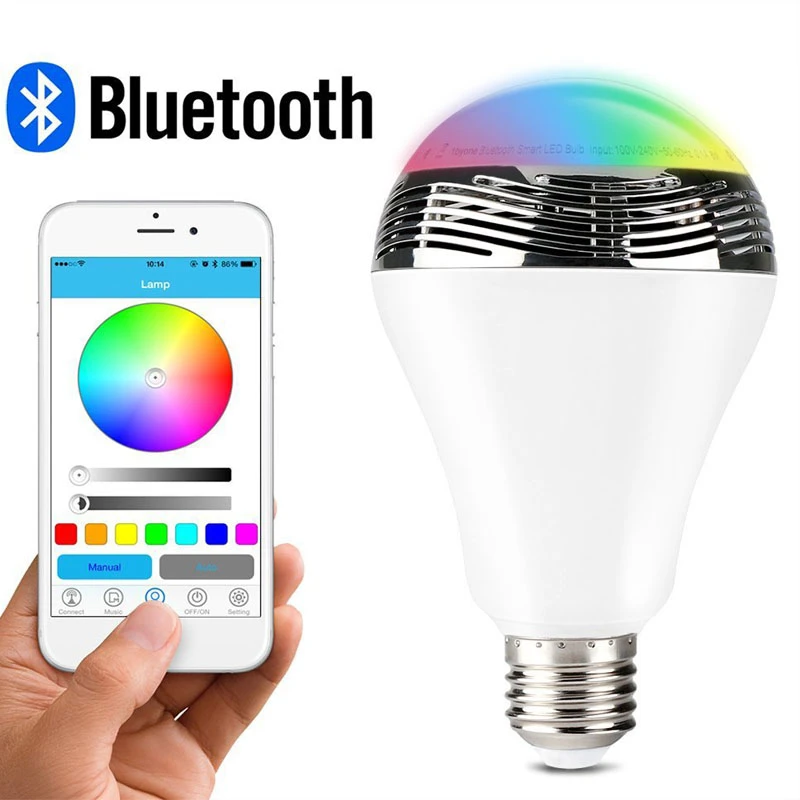 Newest Smart Led Bulb Light Wireless Bluetooth Speaker 110v - 240v E27 5w  Lamp Audio For Android Iso Iphone Ipad - Led Bulbs & Tubes - AliExpress