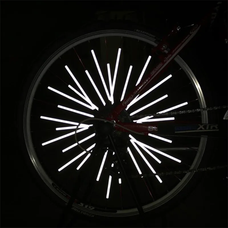 Best DIY bike light wheel reflector warning tube luci bici bisiklet aksesuarlar fietslicht bicycle accessories Reflective Spoke Light 11