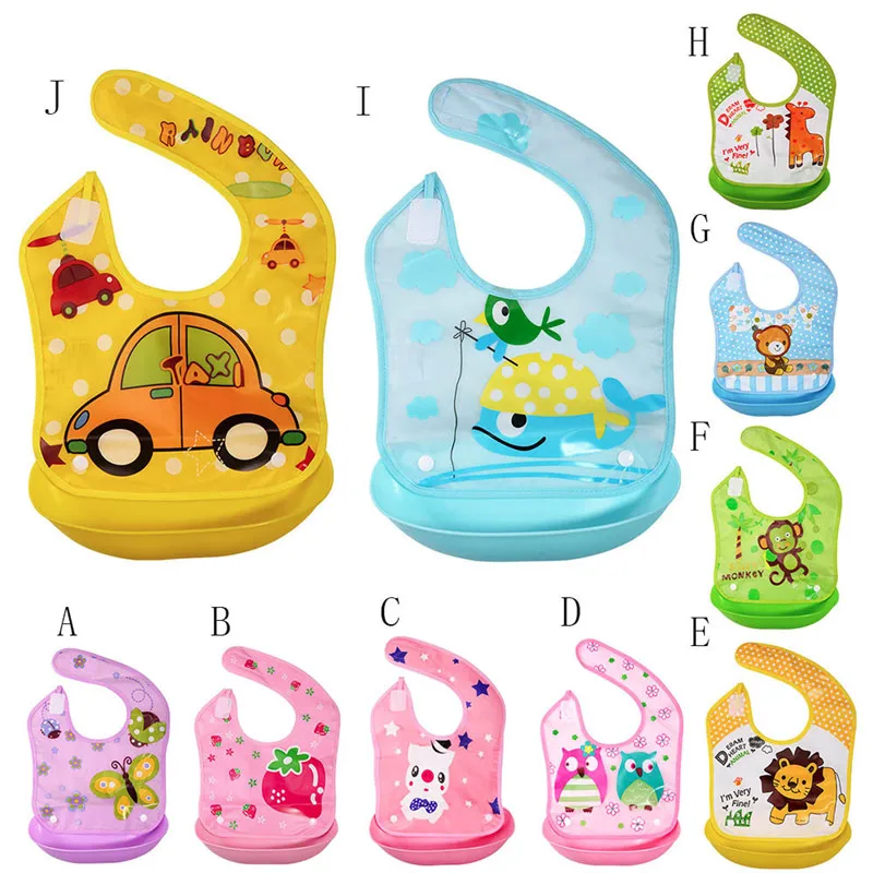 

Cute Bib Waterproof Saliva Dripping Bibs Kid Infant Bibs Baby Soft Cartoon bib neckerchief baby slabbetjes babador sem frete
