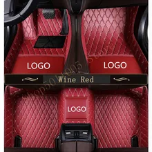 Новые кожаные автомобильные коврики с логотипом для nissan kicks- на заказ, автомобильные накладки для ног, автомобильный коврик, чехол