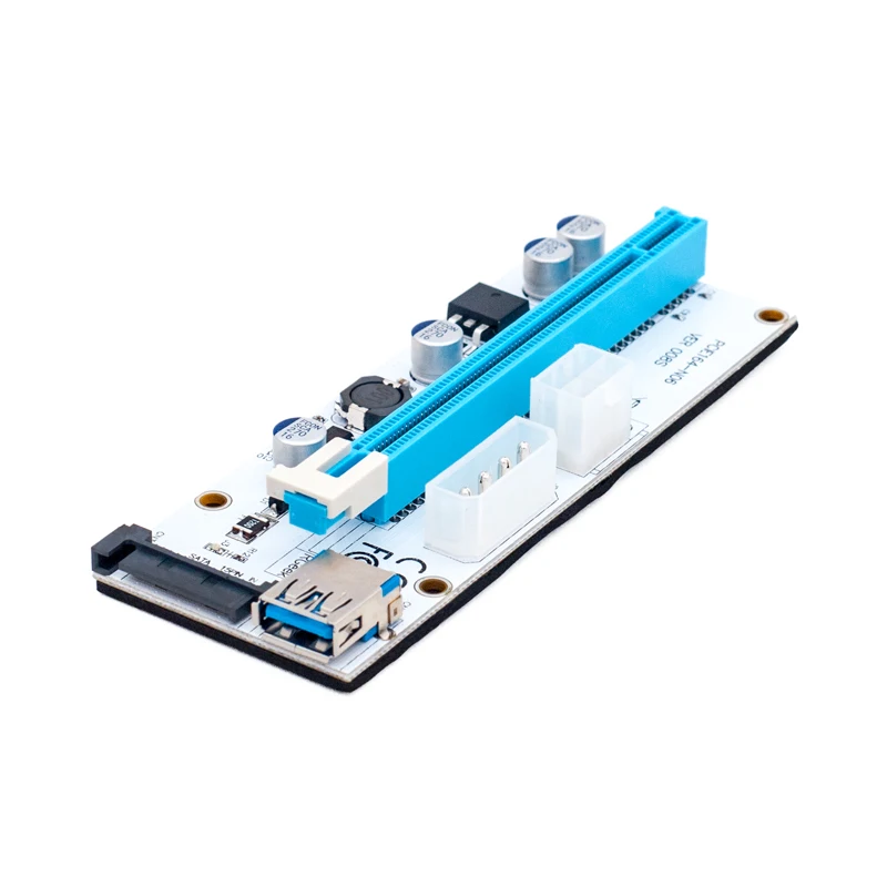 Новый USB 3.0 008S PCI E pci e Райзер Экспресс 1X 4x 8x 16x адаптер карта SATA 15pin к 6pin кабель