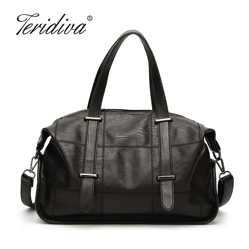 

Teridiva Brand Luxury High Quality Hobos Women Bags Handbags Soft Leather Designer Ladies Shoulder Messenger Bag Casual Tote Bag