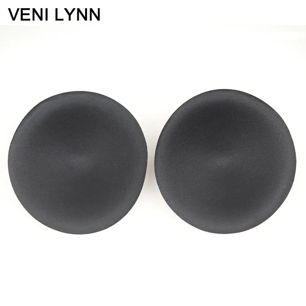 VENI LYNN уплотненная пена для увеличения груди самоклеющиеся хлопковые подушечки для бюстгальтера Съемная губка пуш-ап клей подкладка для бикини купальник - Цвет: EC11 Black