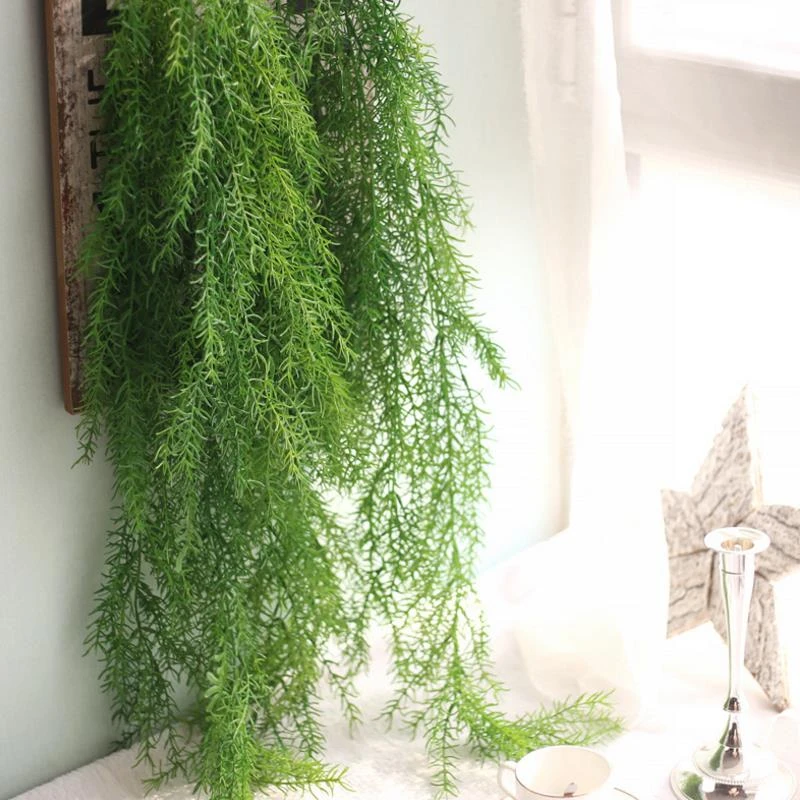 Artificial Plants Green Plastic Simulation Plants Leaves Garden Home Decoration Fake Grass Simulation Plant Leaves Green Vine Decorative Plants Decorative Decorativedecorative Home Decor Aliexpress