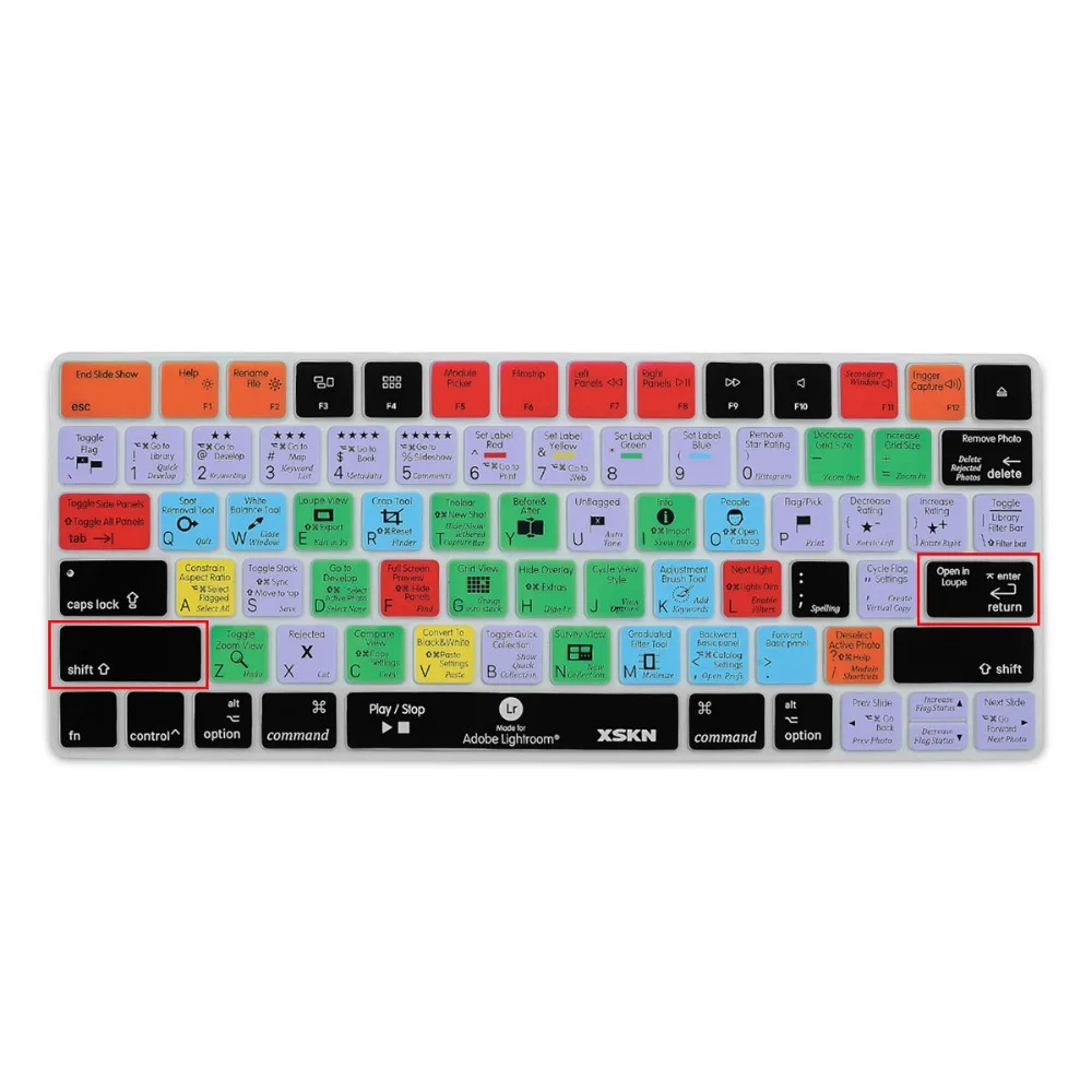 XSKN для Apple, волшебная клавиатура, ярлык крышки, для Премиум Pro CC дизайн, функциональная клавиатура кожи для волшебной клавиатуры MLA22LL/A