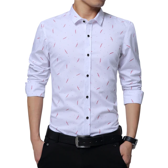 Nuevo 2016 Marca Hombres Camiseta Slim Fit Camisas