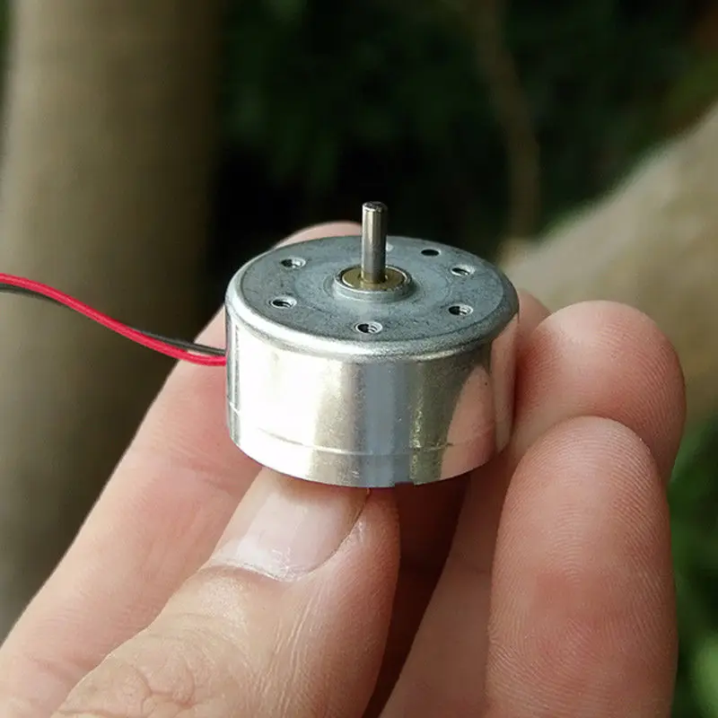 Микро RF 300CA RC 300 DC 3В 6В 5В 11000 об/мин мини 24 мм круглый электродвигатель 2 вал низкий