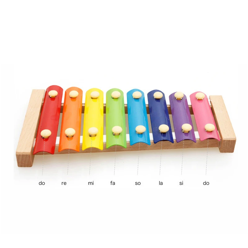 Toy Wooden Music Instrument Frame Style Xylophone Hand Knock Musical Funny Toys Baby Educational Toys Gifts For Children Kids