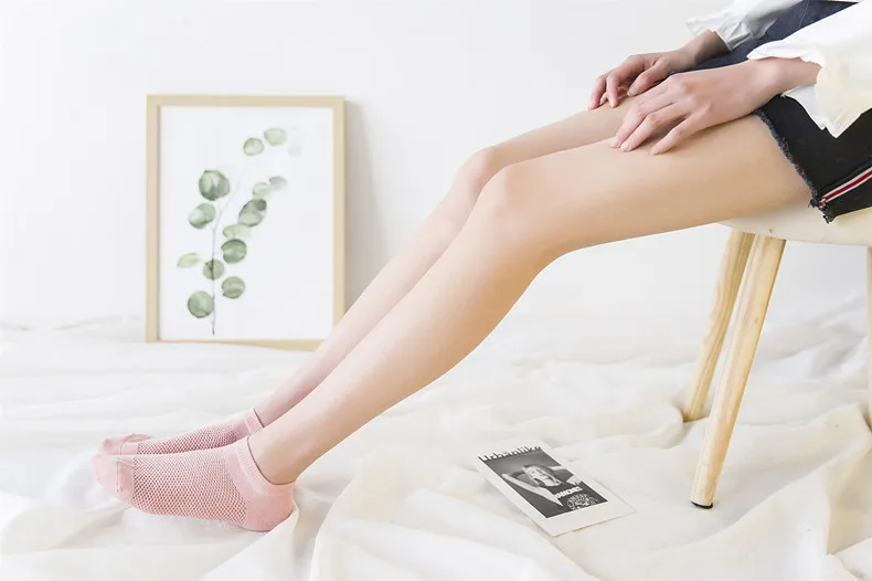 10 пар Новые Модные женские носки Весна и лето Силиконовые противоскользящие дышащие эластичные носки с кружевом носки