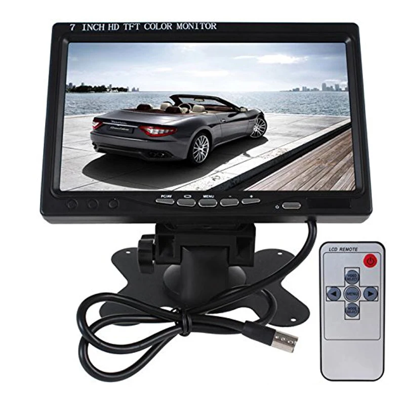 7นิ้วTFT LCD Monitorรถยนต์รถHDMIจอHeadrestรถHD 1024x600ความละเอียดHDMI