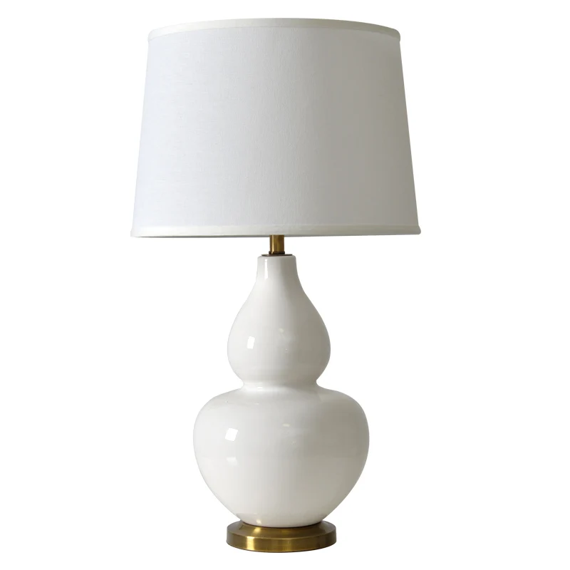 

American ceramics table lamp bedroom bedside lamp dimming warm European remote control creative fashion wedding modern lamp