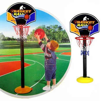 

Children Basketball Stand Portable Basketball Backboard Height Adjustable with Inflator Basquete Game Set Boys Indoor Sports