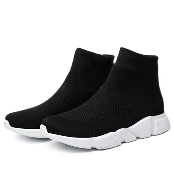 

Men's High Top Socks Shoes Spring Summer Air Cushion Breathable Soft Wear Easy Fashion Sneakers Krasovki Footwear Male Adult Man