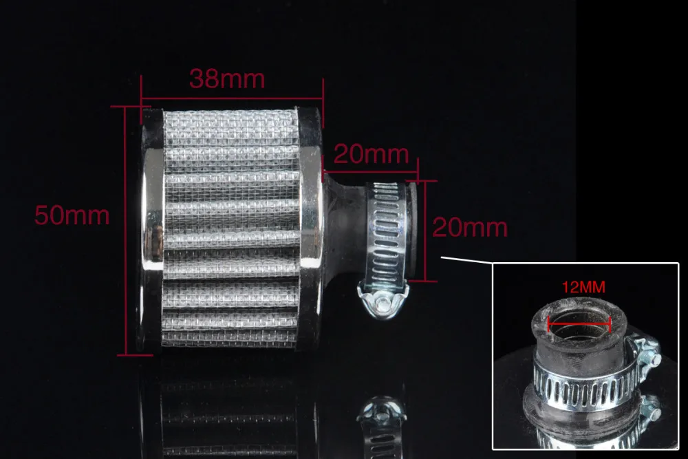 Для 12 мм серый мини масляный воздухозаборник картерный вентиляционный фильтр сапуна [QPL146]