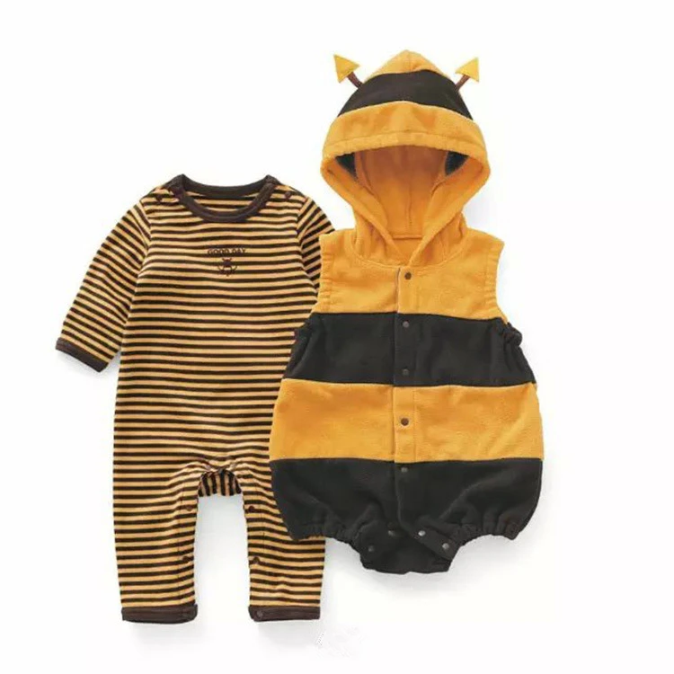 

Infant 0-2Y Baby Boy girl 2 Pieces Sets Character Fire Truck Striped Short Sleeve One Piece Romper Full Length Pants B112