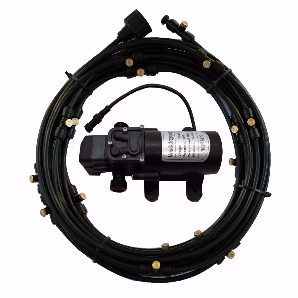 E024 Cool Patio Misting System Water Pump with Misting Pipeline E024 Cool Patio Misting System Water Pump with Misting Pipeline