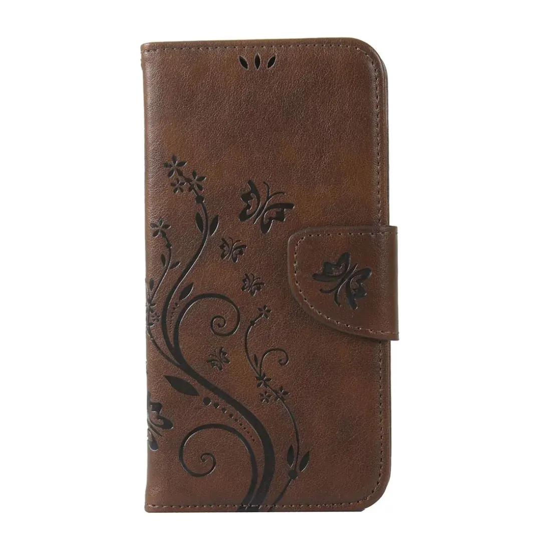 Кожаный чехол-книжка с бабочкой и цветами, чехол для телефона lenovo A536 A319 S90 S850 P70, мягкий чехол