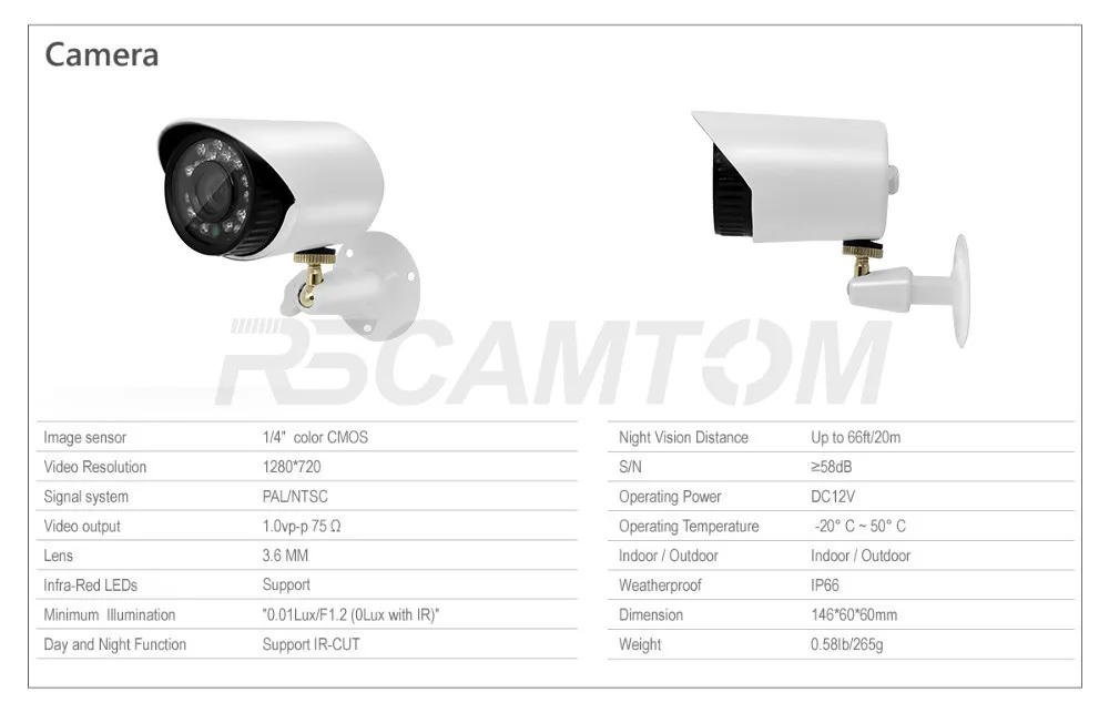 4CH 1.0MP AHD DVR CCTV Camera System 720P Home Security Video MonitorIndoor Outdoor Cameras  Surveillance Kit IR Night Vision (18)