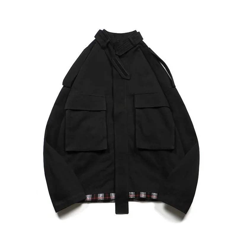 2019 Men's Military Bomber Streetwear Cargo Clothes Jackets Black/green Color Coats Windbreaker Harajuku Hip Pop Style Outwear 2019 Men's Military Bomber Streetwear Cargo Clothes Jackets Black/green Color Coats Windbreaker Harajuku Hip Pop Style Outwear