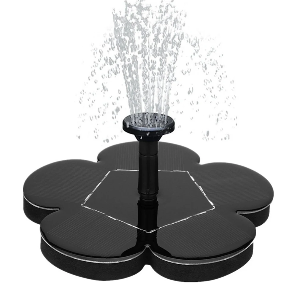

1pc Solar Fountain Water Pump Bird Bath Fountain Water Floating Small Pond Garden Patio Decoration for Pool Fish Tank Pool