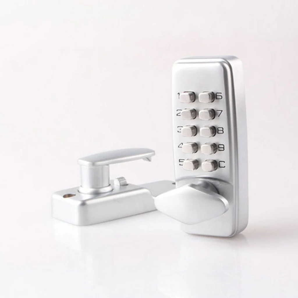 Digital Keypad Entry Code Combination Keyless Setting Lock for Door - Located On Door Knob Stylish Compact Design High Security