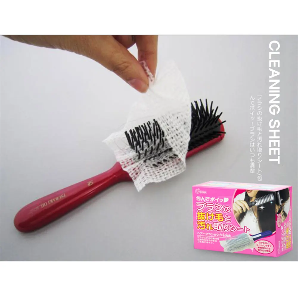 

Hair brush Comb Cleaning Net Airbag Comb Brush Hair Cleaning Sheet Pad Comb Protection Net Portable Cleaning Paper
