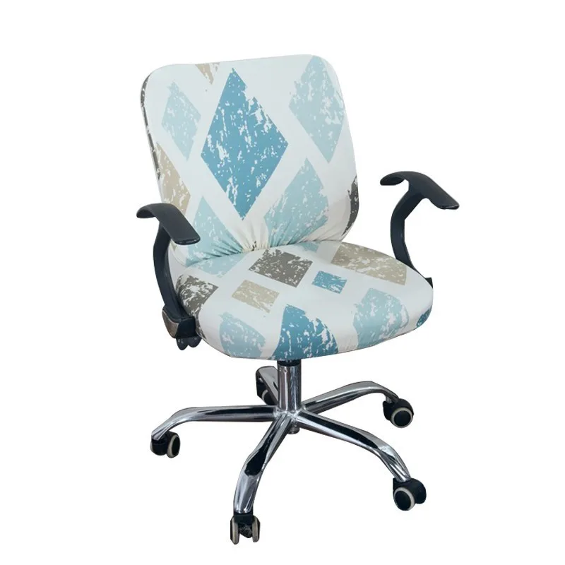 

Universal Elastic Spandex Fabric Split Chair Cover Anti-dirty Office Computer Chair Covers Stretch Back Cover Seat Case