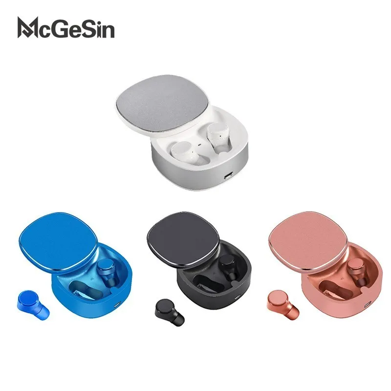 

McGeSin Wireless Bluetooth In-ear Headset Touch Control Earphone 6D Surround Sound IPX5 Waterproof CVC Noise reduction For Phone