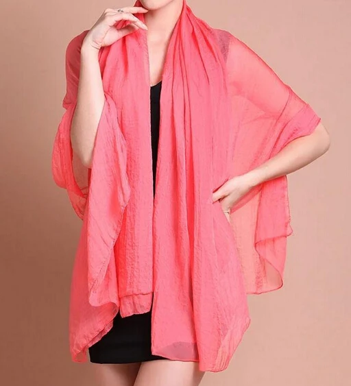 Free ship wholesale large chiffon ladies wrap scarf 170*70cm wrap scarf 10pcs/lot 10 colorsin