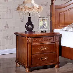 Тумбочка проста, современной деревянной оснащен прикроватная тумбочка для спальни хранения тумбочка мебель Меса Noche