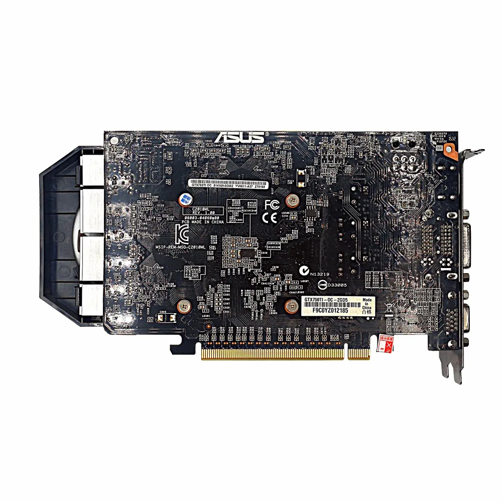 Used,original ASUS GTX 750TI 2G GDDR5 128bit  HD video card,100% tested good! graphics card for gaming pc