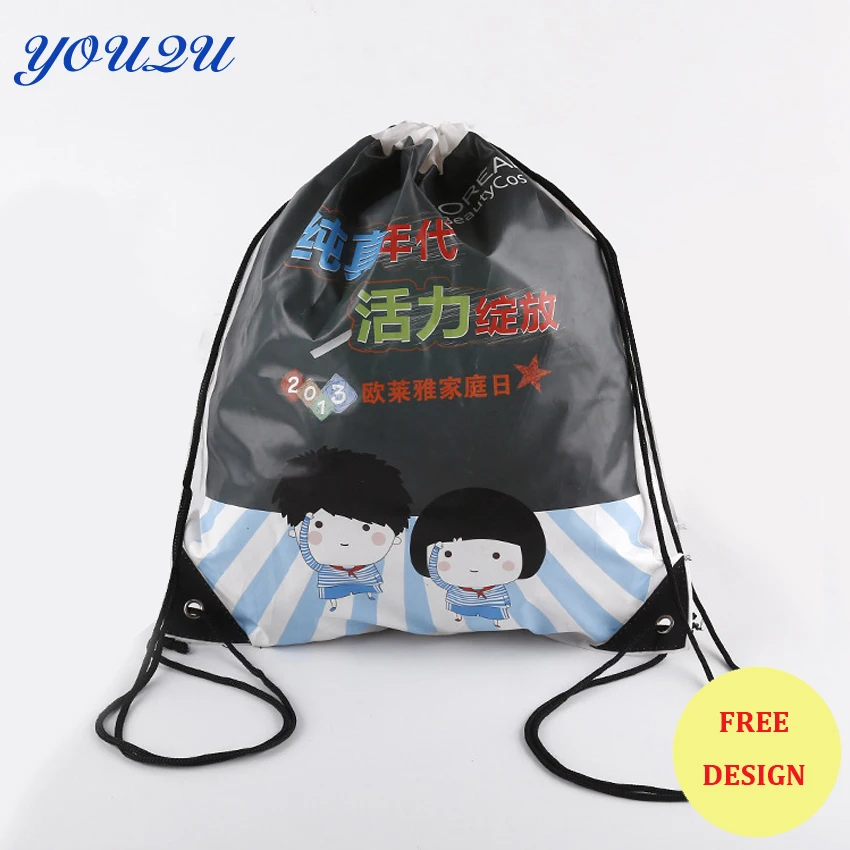 custom drawstring shoe bags