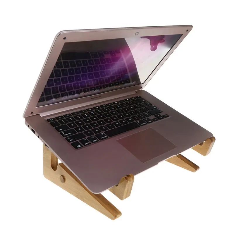 انفصال مكتب للحاسوب شخصي حامل كمبيوتر محمول حامل خشبي جبل ل ماك بوك اللوحي دفتر المحمولة Lapdesks مع التبريد وظيفة