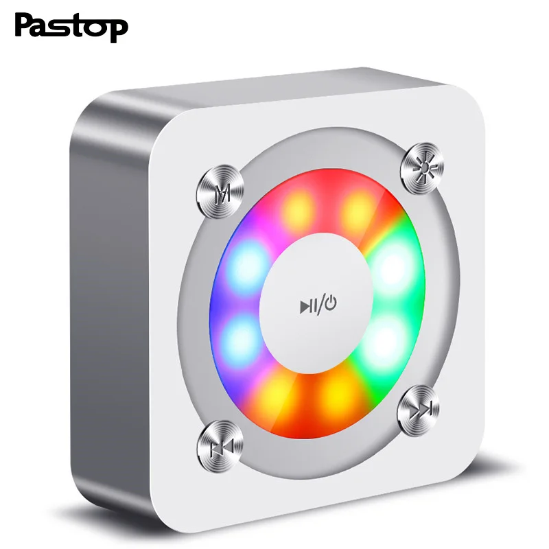 

Mini Portable Bluetooth Speaker Round Wireless Loudspeaker Stereo with Mic LED light TF AUX Subwoofer Sound Box or Phone