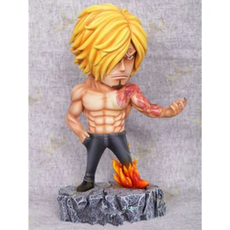 " Цельная статуя соломенная шляпа Пираты бюст Vinsmoke Sanji полная длина портрет капитан Луффи анимационная фигурка GK игрушечная коробка Z552