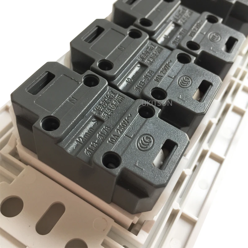 195 x70mm 6 ports 2 Pins Electric Wall Panel Pic 6