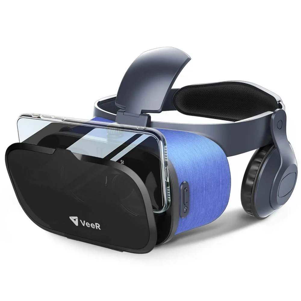 

VeeR VR Headset, Universal Virtual Reality Built-in Microphone & Headphones, Compatible with 4.7-6.3 inches Smartphones