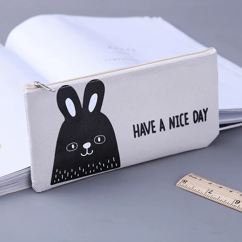 kawaii Bear Oxford cloth Pencil Case Office Student Pencil Cases Kalem Kutusu School Supplies Pen Box Astuccio Scuola - Цвет: 12