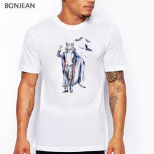 Cat with a Sweet Tooth animal printed tshirt men white funny t shirts camisetas hombre harajuku shirt men t-shirt streetwear Cat with a Sweet Tooth animal printed tshirt men white funny t shirts camisetas hombre harajuku shirt men t-shirt streetwear