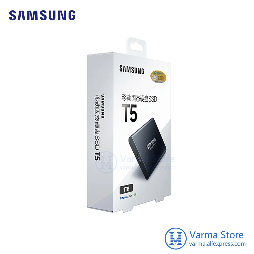 Samsung Mobile SSD T5 1 ТБ высокоскоростной USB3.1 внешний SSD шифрование T5 1 ТБ PC мобильный двойной использование