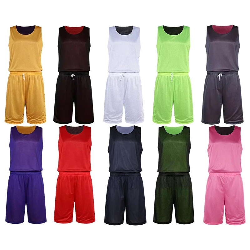 wholesale cheap orange team usa reversible basketball jersey uniform set in stockreversible