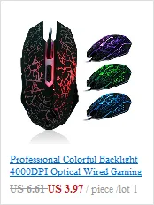 MOSUNX профессиональная эргономичная цветная Оптическая Проводная игровая мышь с подсветкой 4000 dpi J03T Прямая поставка